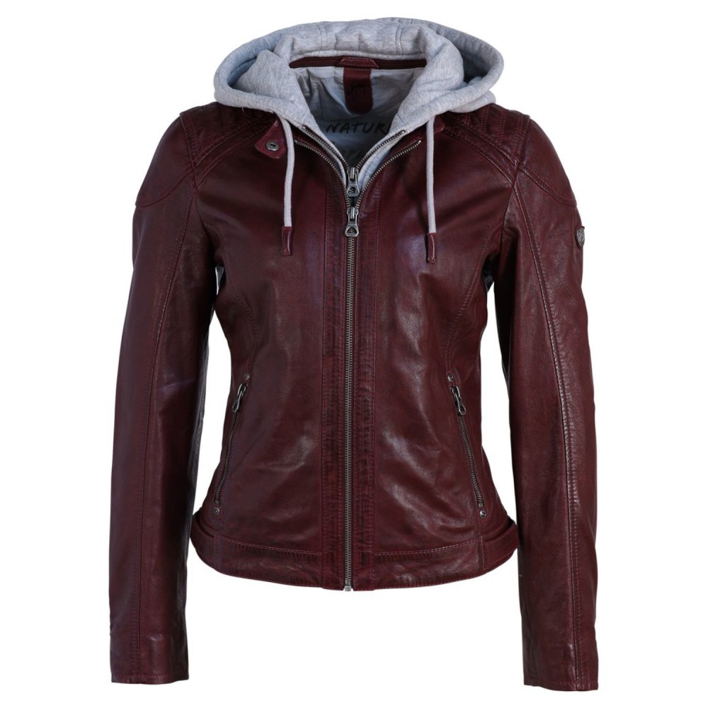 Geaca de Piele Dama Gipsy Bordo GWAlcie Geaca de Piele Dama Gipsy Bordo GWAlcie - readytowear.ro