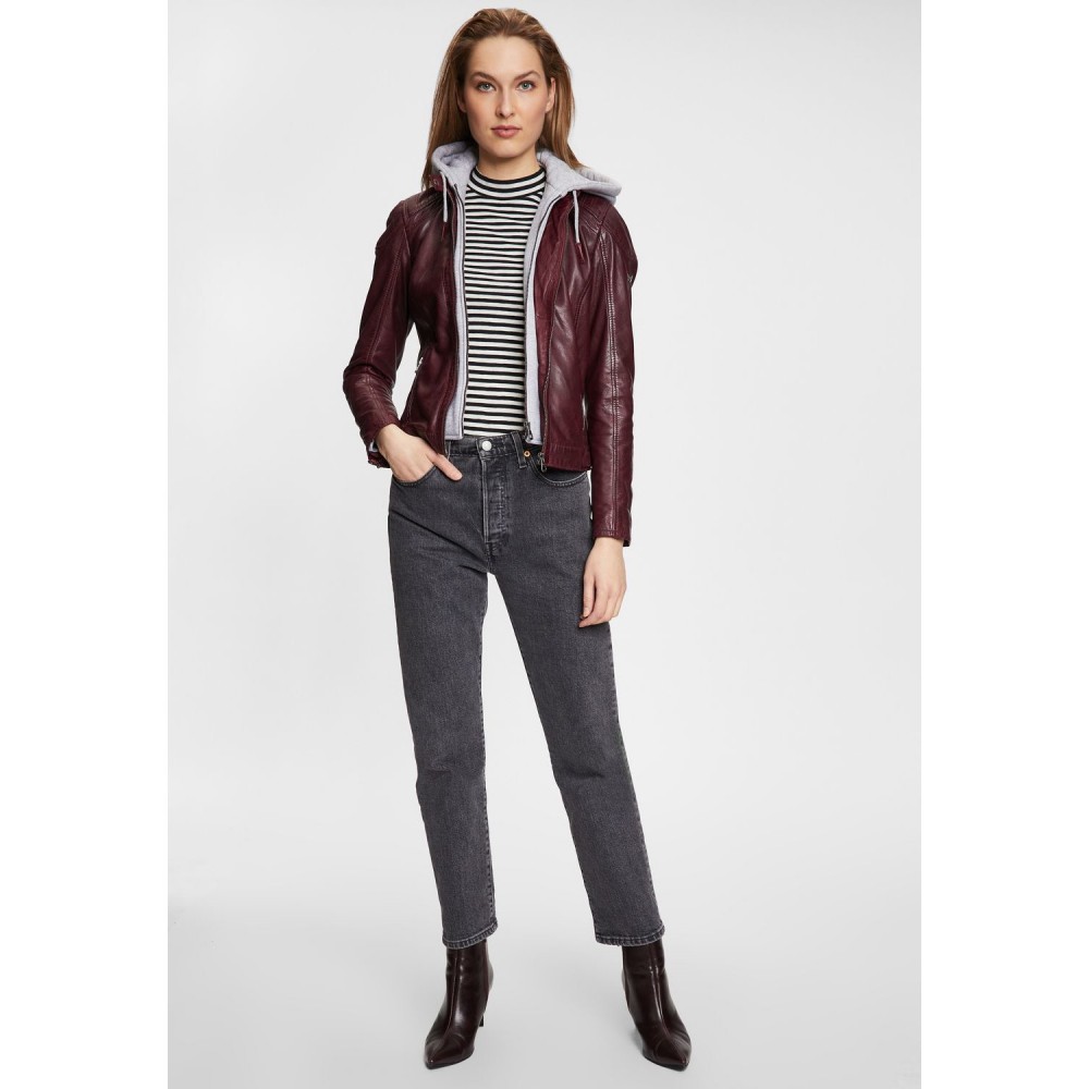 Geaca de Piele Dama Gipsy Bordo GWAlcie Geaca de Piele Dama Gipsy Bordo GWAlcie - readytowear.ro
