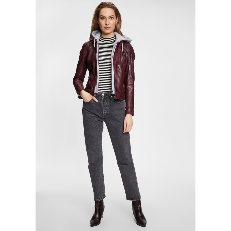 Geaca de Piele Dama Gipsy Bordo GWAlcie – IMBRACAMINTE