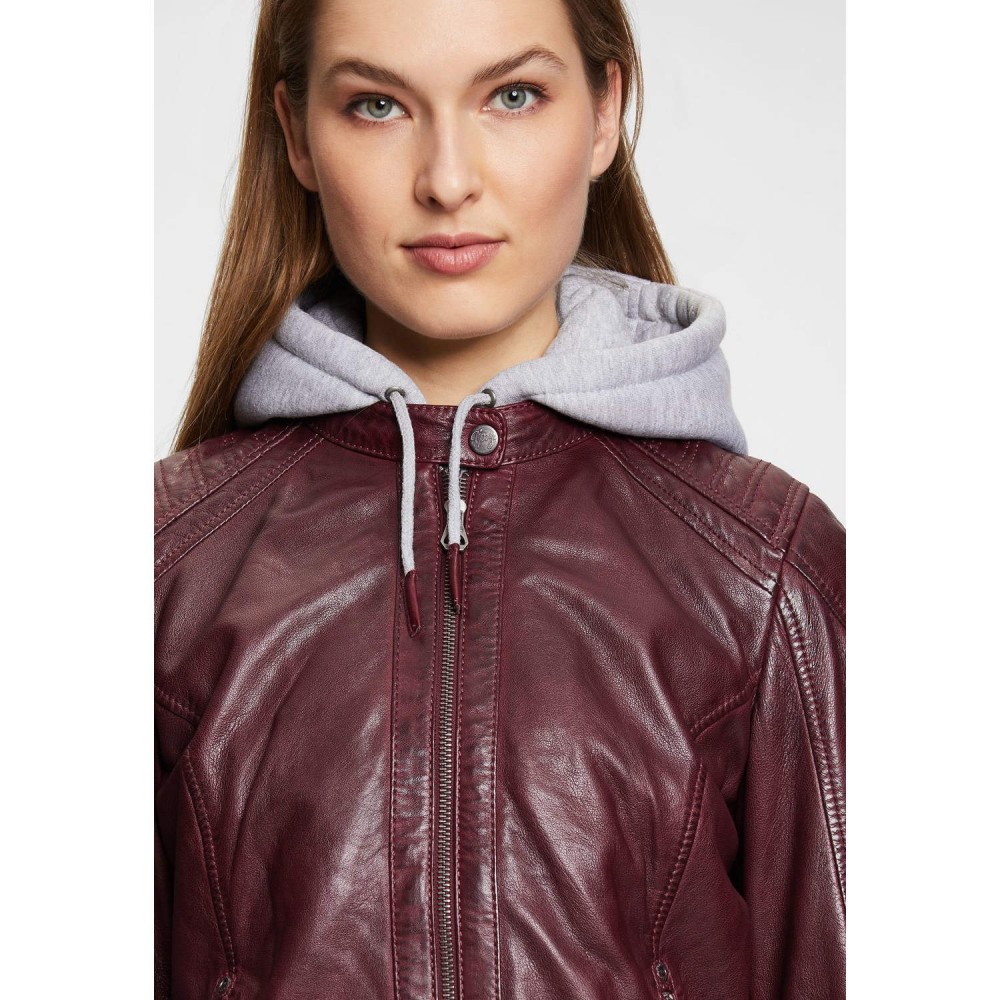 Geaca de Piele Dama Gipsy Bordo GWAlcie Geaca de Piele Dama Gipsy Bordo GWAlcie - readytowear.ro