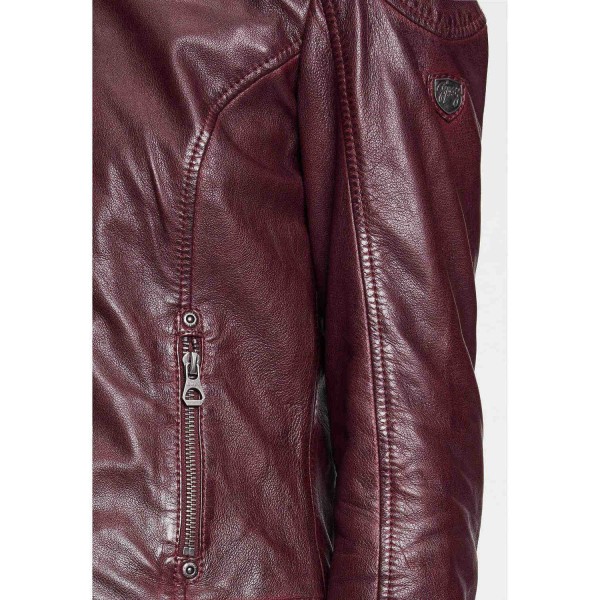 Geaca de Piele Dama Gipsy Bordo GWAlcie – IMBRACAMINTE — fotografia 6