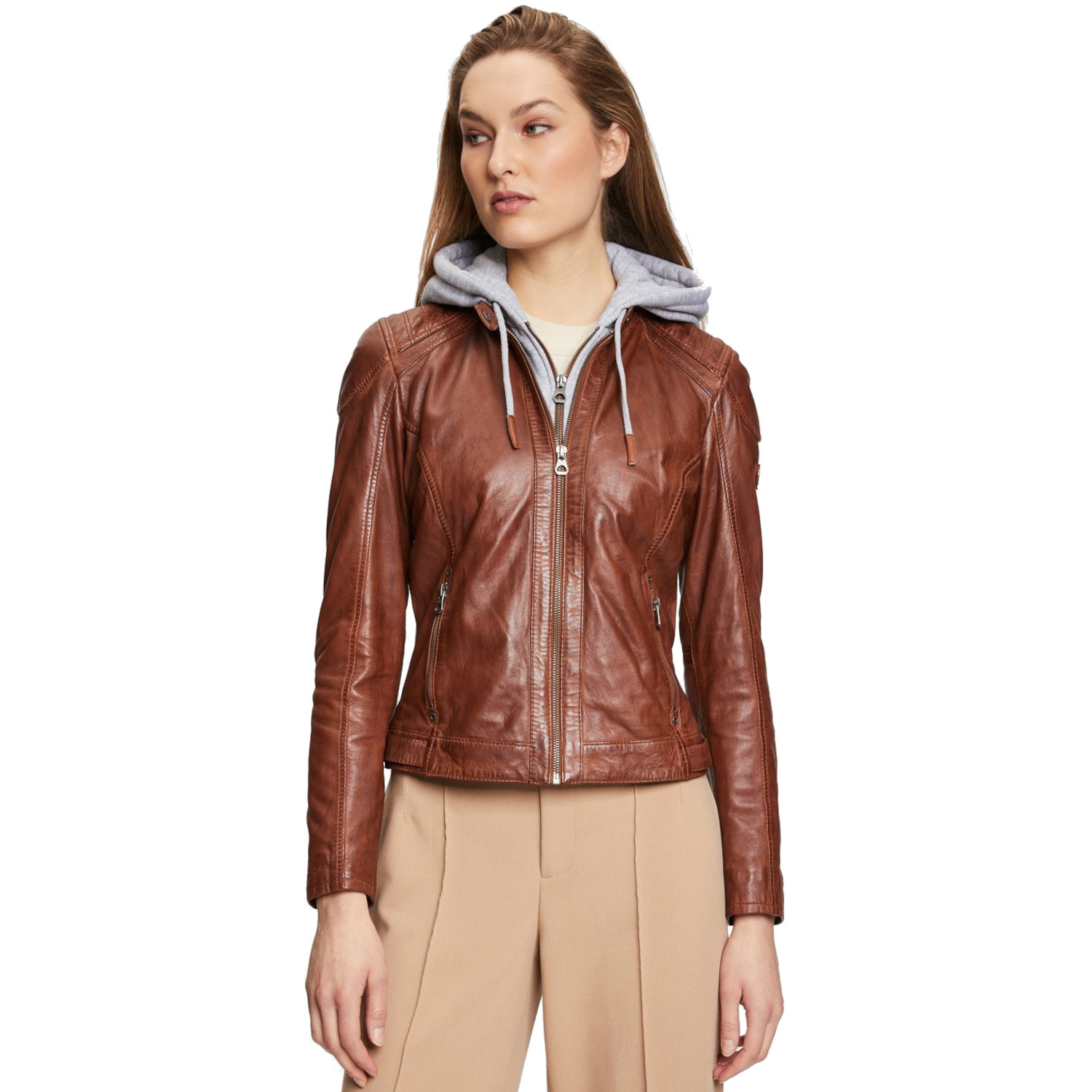 Geaca de Piele Dama Gipsy Coniac GWAlcie – IMBRACAMINTE Geaca de Piele Dama Gipsy Coniac GWAlcie – IMBRACAMINTE