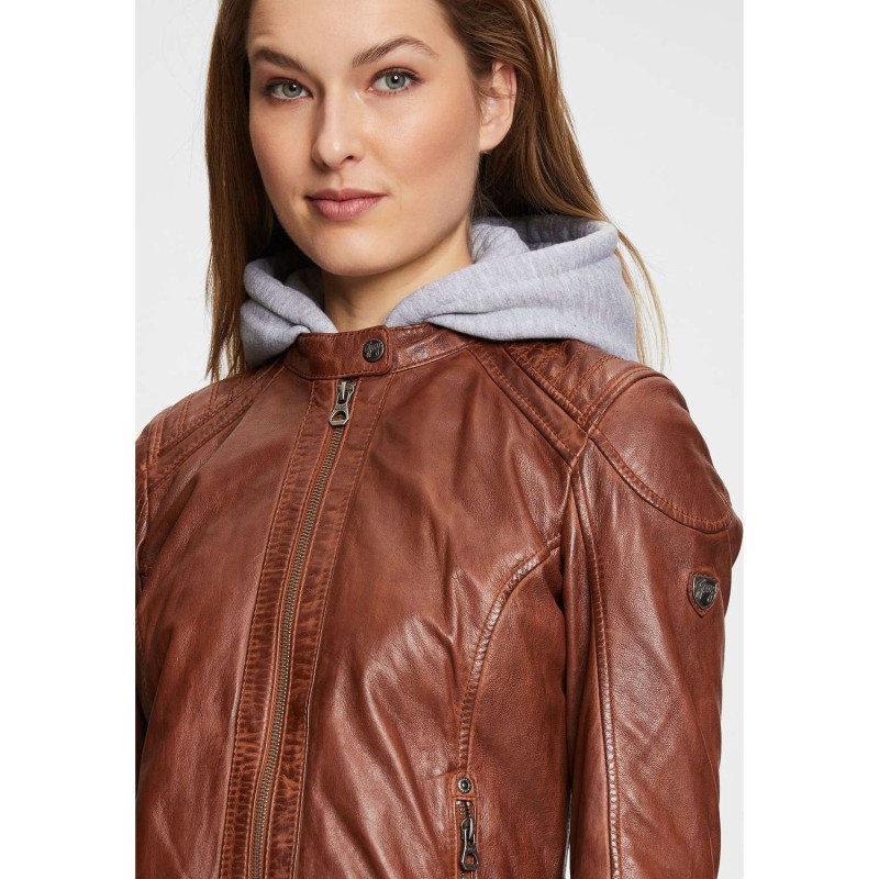 Geaca de Piele Dama Gipsy Coniac GWAlcie – IMBRACAMINTE