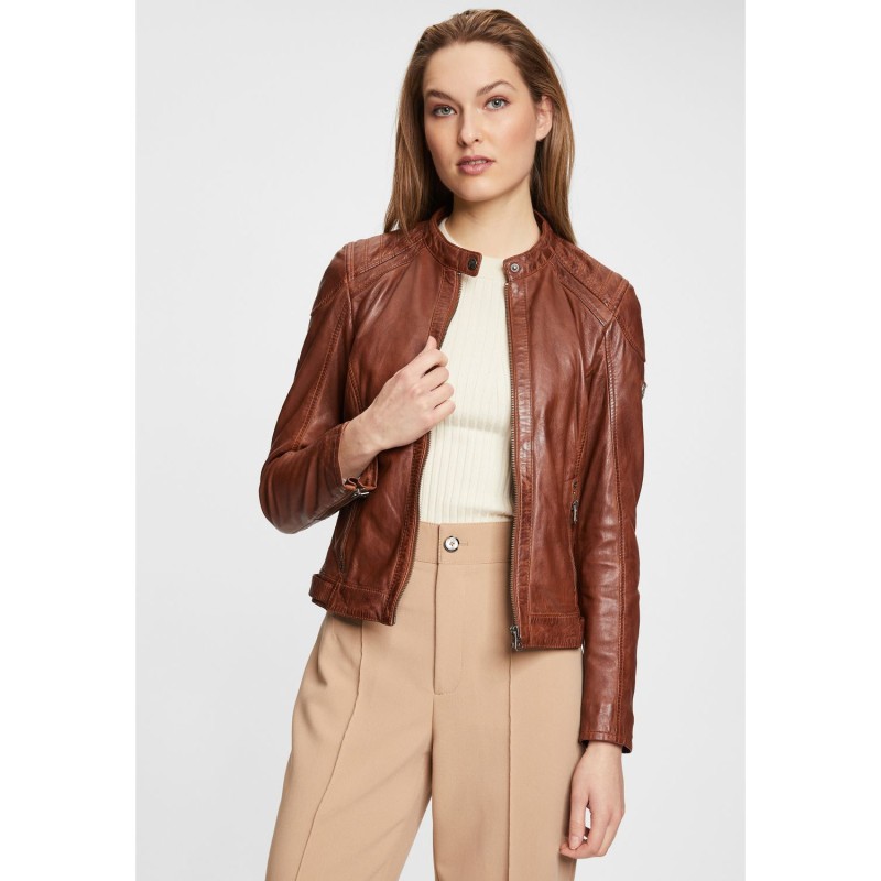 Geaca de Piele Dama Gipsy Coniac GWAlcie – IMBRACAMINTE