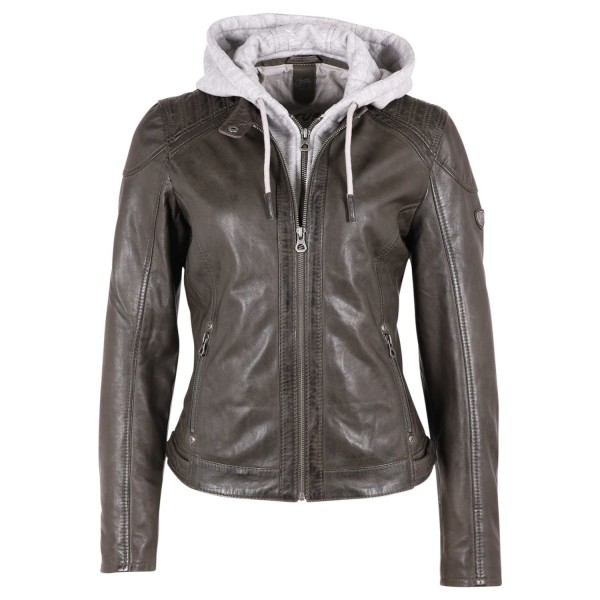Geaca de Piele Dama Gipsy Olive Inchis GWAlcie – Black Friday — fotografia 3