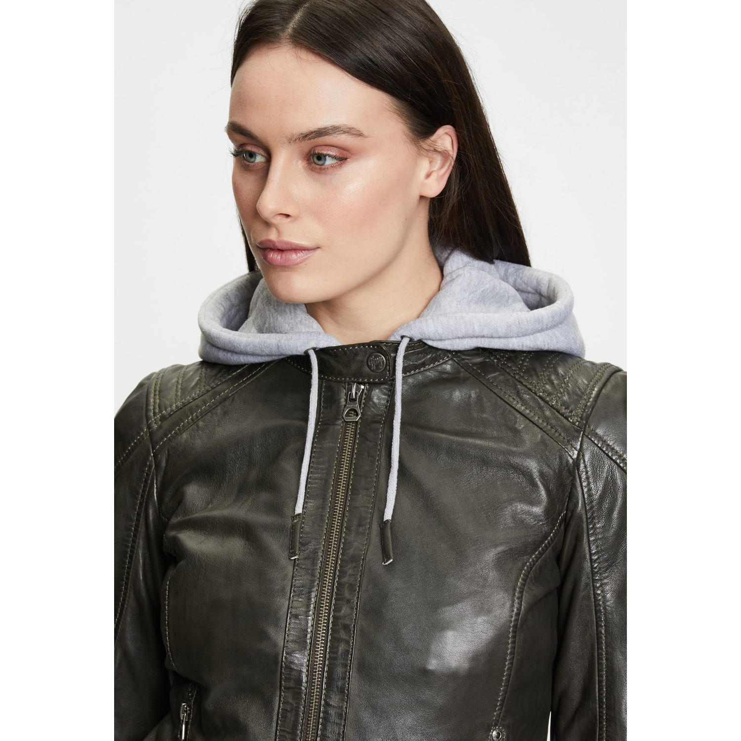 Geaca de Piele Dama Gipsy Olive Inchis GWAlcie – IMBRACAMINTE Geaca de Piele Dama Gipsy Olive Inchis GWAlcie – IMBRACAMINTE