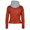 Geaca de Piele Dama Gipsy Portocaliu Rosiatic GWAlcie Geaca de Piele Dama Gipsy Portocaliu Rosiatic GWAlcie - readytowear.ro