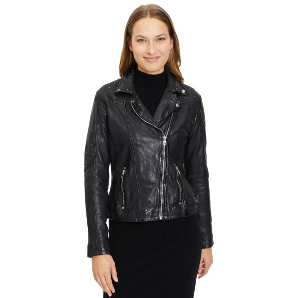 Geaca de Piele Dama Gipsy Neagra GWAleeza – IMBRACAMINTE — fotografia 1