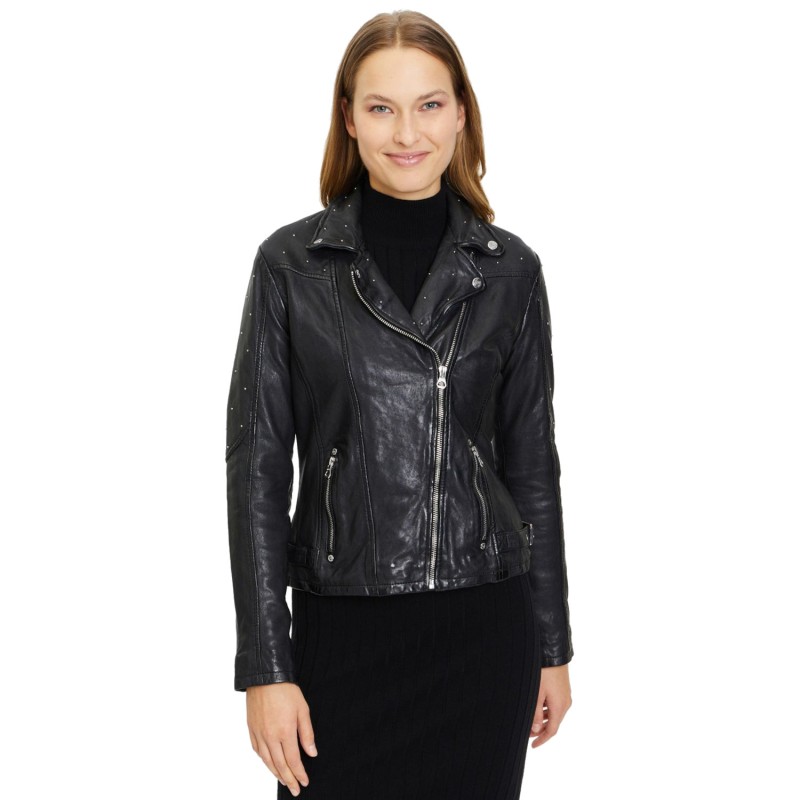 Geaca de Piele Dama Gipsy Neagra GWAleeza – Black Friday