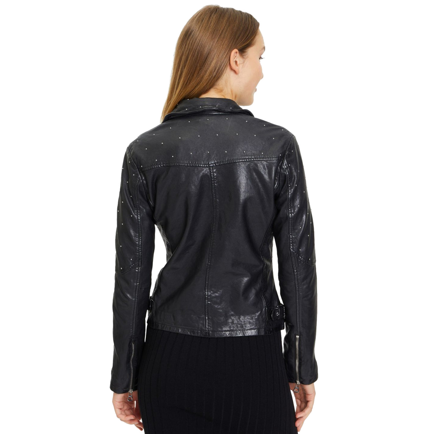 Geaca de Piele Dama Gipsy Neagra GWAleeza – IMBRACAMINTE