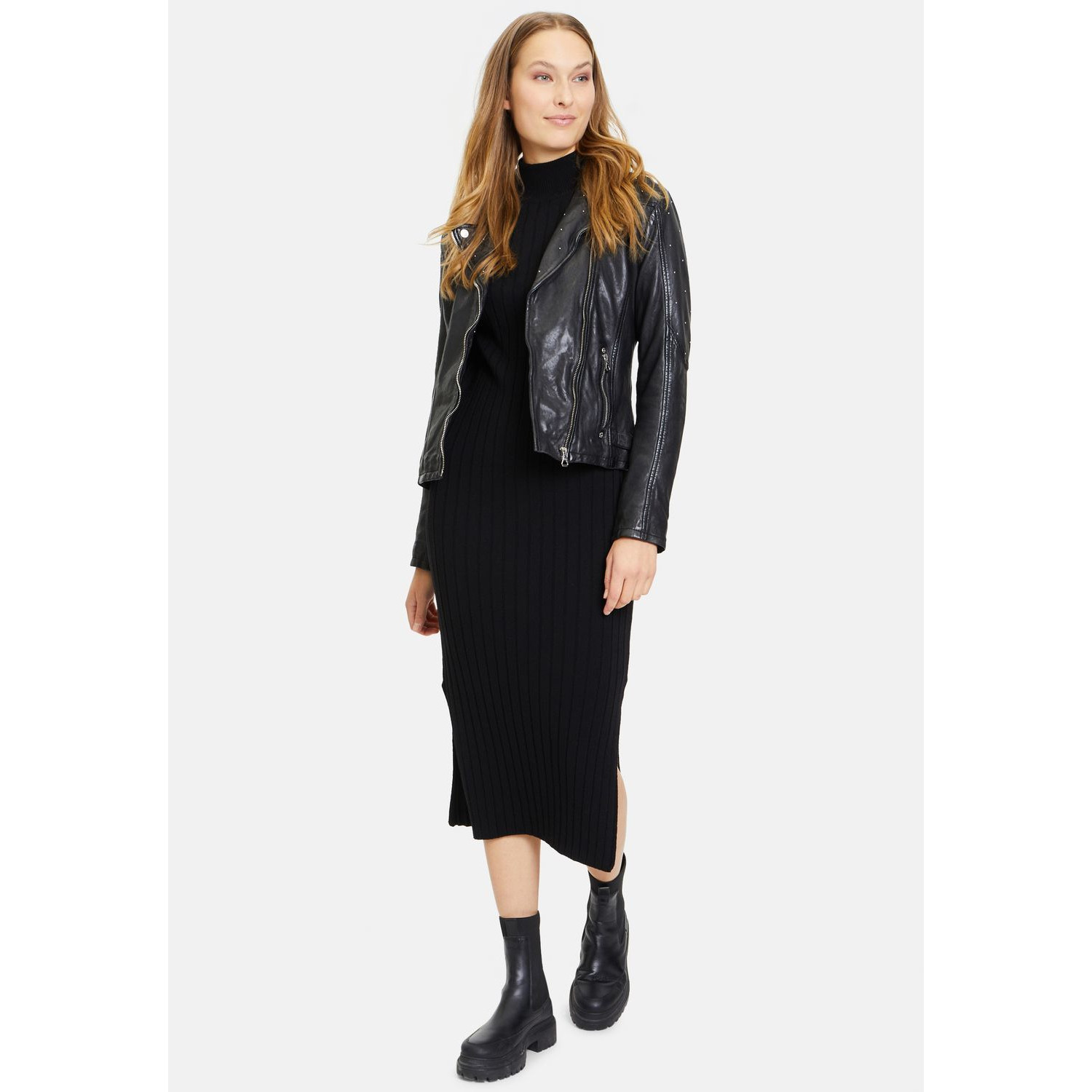 Geaca de Piele Dama Gipsy Neagra GWAleeza – IMBRACAMINTE