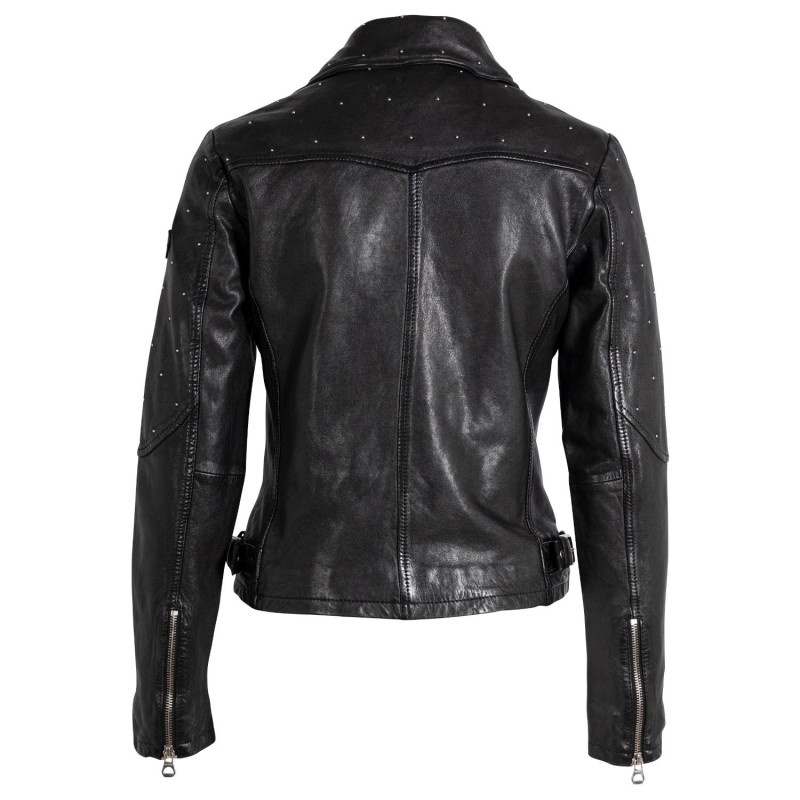 Geaca de Piele Dama Gipsy Neagra GWAleeza – Black Friday