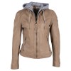 Geaca de Piele Dama Gipsy Bej Deschis GWAllie Geaca de Piele Dama Gipsy Bej Deschis GWAllie - readytowear.ro