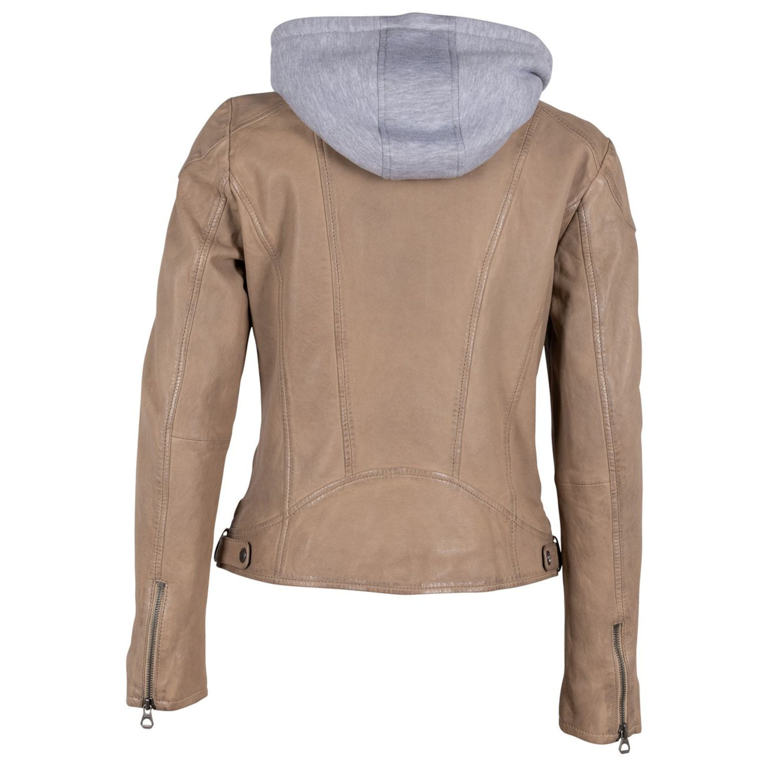 Geaca de Piele Dama Gipsy Bej Deschis GWAllie – IMBRACAMINTE