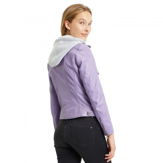 Geaca de Piele Dama Gipsy Mov Lavanda GWAllie Geaca de Piele Dama Gipsy Mov Lavanda GWAllie