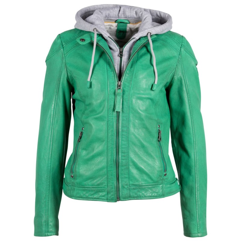 Geaca de Piele Dama Gipsy Verde GWAllie – IMBRACAMINTE