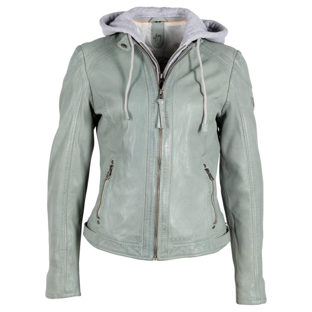 Geaca de Piele Dama Gipsy Verde Deschis GWAllie Geaca de Piele Dama Gipsy Verde Deschis GWAllie - readytowear.ro