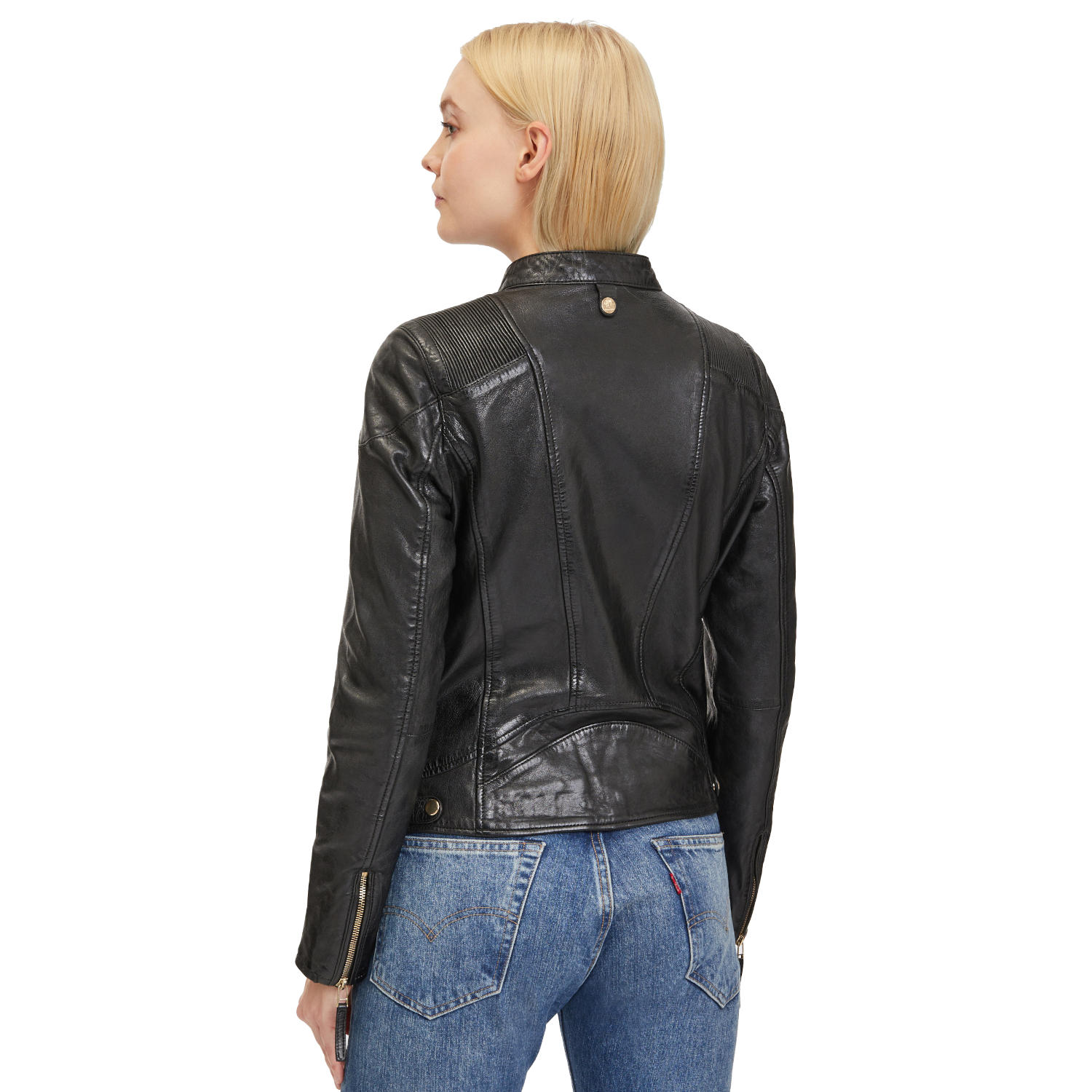 Geaca de Piele Dama Gipsy Neagra GWAneta – Geci de Piele