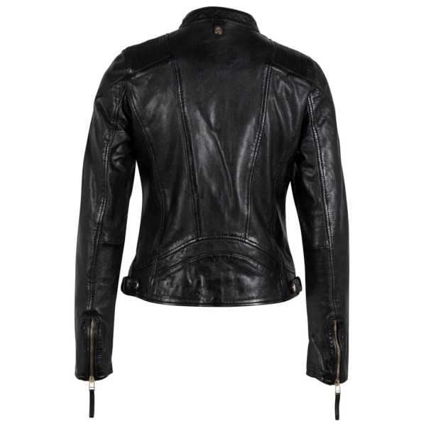 Geaca de Piele Dama Gipsy Neagra GWAneta – Geci de Piele — fotografia 4