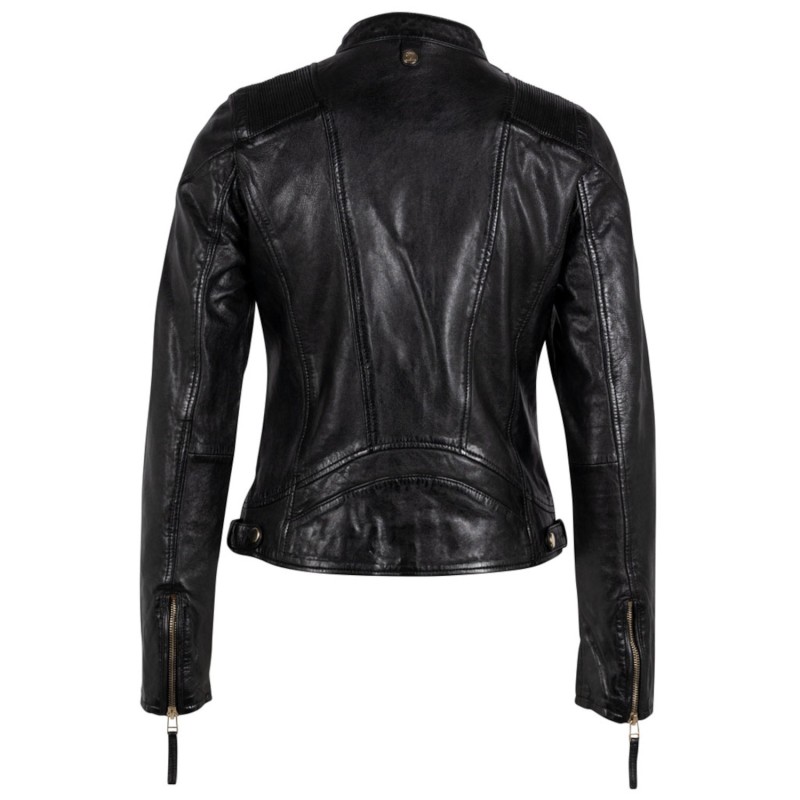 Geaca de Piele Dama Gipsy Neagra GWAneta – Geci de Piele Geaca de Piele Dama Gipsy Neagra GWAneta – Geci de Piele