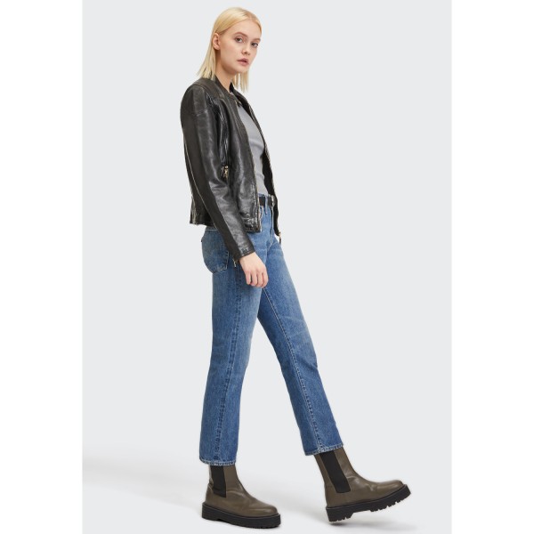Geaca de Piele Dama Gipsy Neagra GWAneta – Geci de Piele — fotografia 5