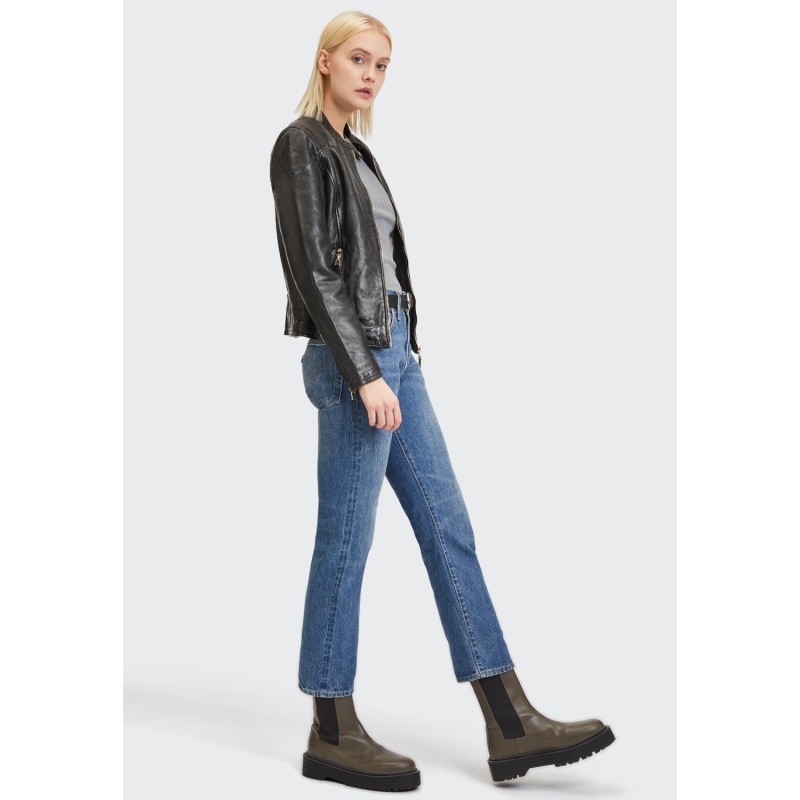 Geaca de Piele Dama Gipsy Neagra GWAneta – Geci de Piele Geaca de Piele Dama Gipsy Neagra GWAneta – Geci de Piele