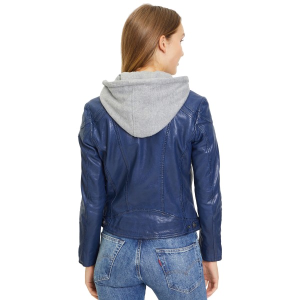 Geaca de Piele Dama Gipsy Albastru GWAnni