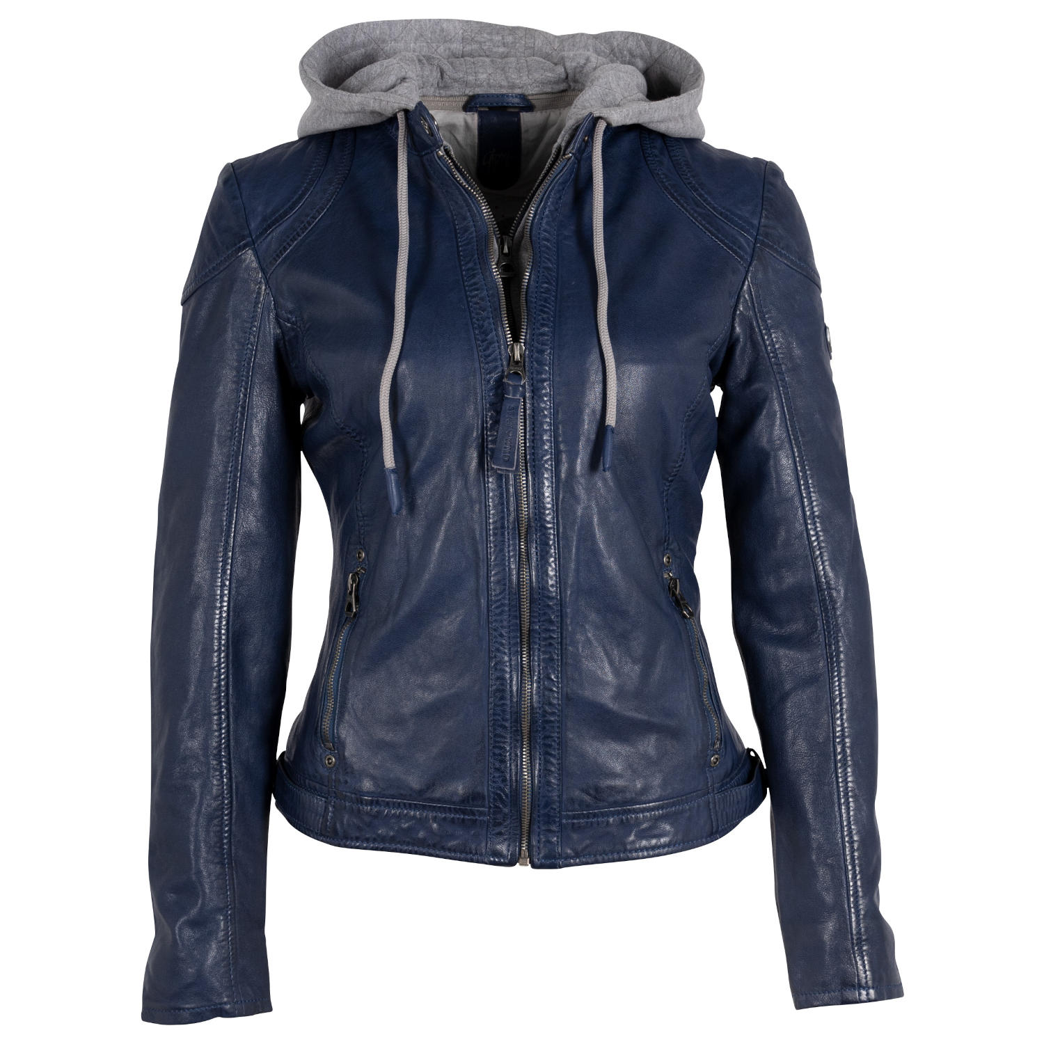 Geaca de Piele Dama Gipsy Albastru GWAnni – Black Friday