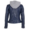 Geaca de Piele Dama Gipsy Albastru GWAnni – Black Friday