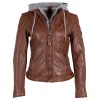 Geaca de Piele Dama Gipsy Coniac GWAnni – Black Friday