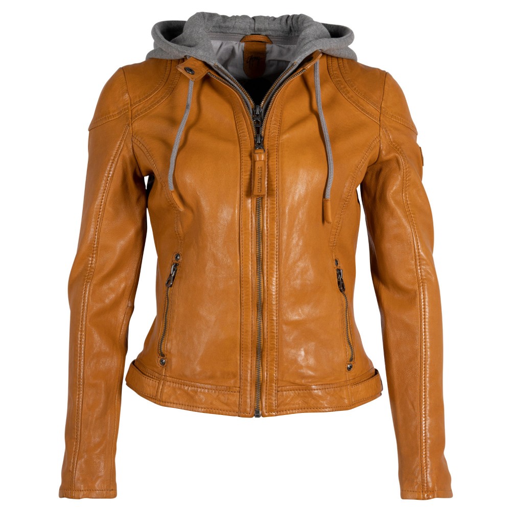 Geaca de Piele Dama Gipsy Galben Mustar GWAnni Geaca de Piele Dama Gipsy Galben Mustar GWAnni - readytowear.ro