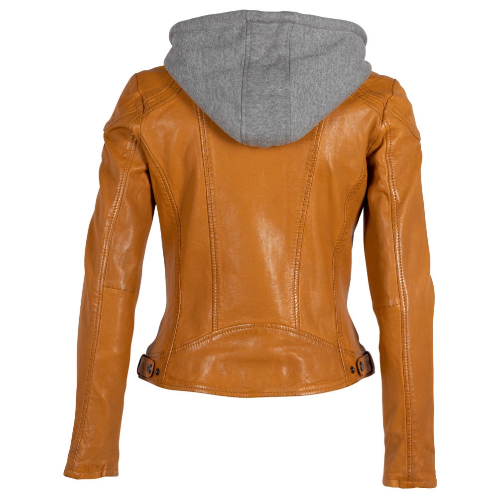 Geaca de Piele Dama Gipsy Galben Mustar GWAnni Geaca de Piele Dama Gipsy Galben Mustar GWAnni - readytowear.ro