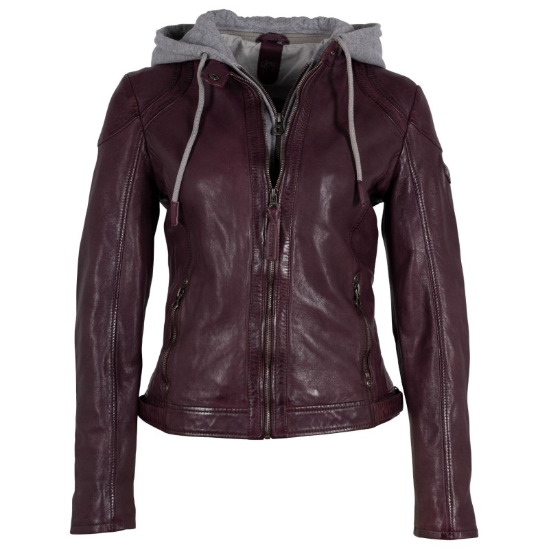 Geaca de Piele Dama Gipsy Mov GWAnni – IMBRACAMINTE