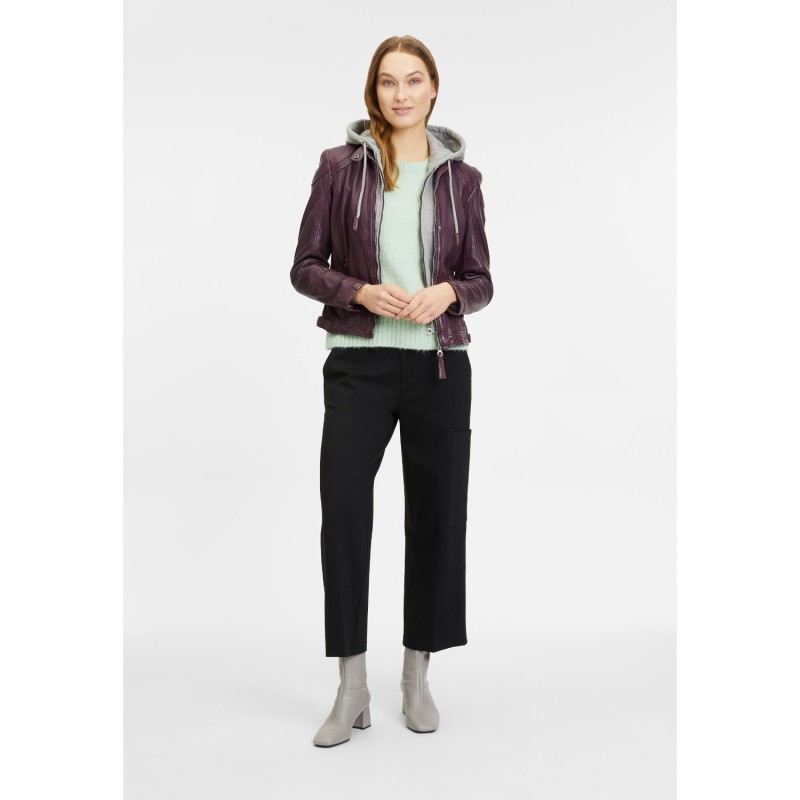 Geaca de Piele Dama Gipsy Mov GWAnni – IMBRACAMINTE