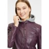 Geaca de Piele Dama Gipsy Mov GWAnni – IMBRACAMINTE