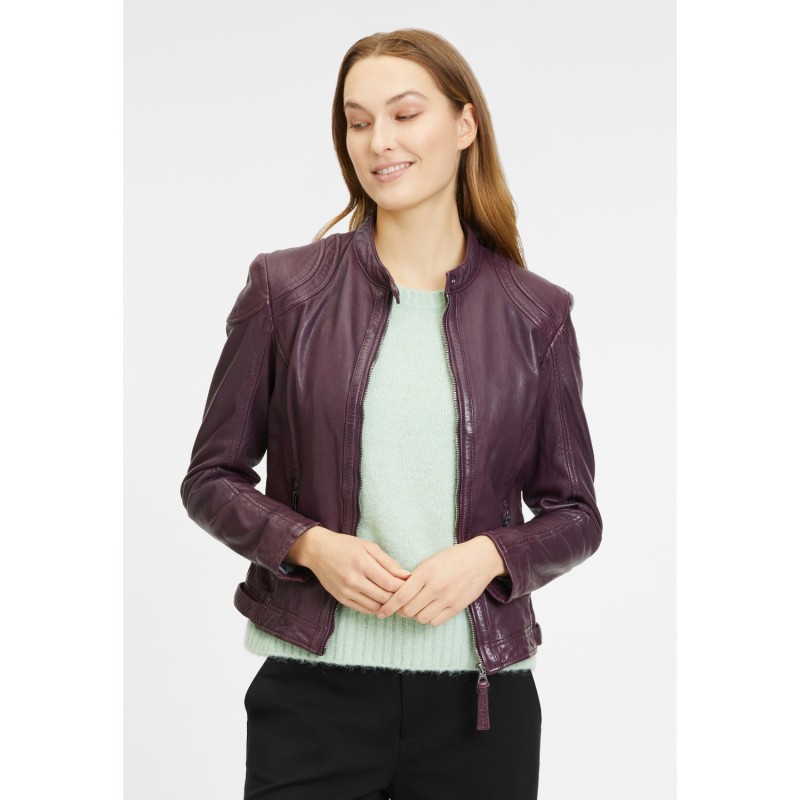 Geaca de Piele Dama Gipsy Mov GWAnni – IMBRACAMINTE