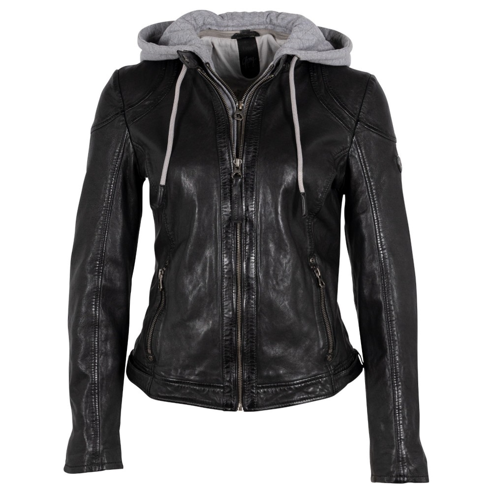 Geaca de Piele Dama Gipsy Neagra GWAnni Geaca de Piele Dama Gipsy Neagra GWAnni - readytowear.ro