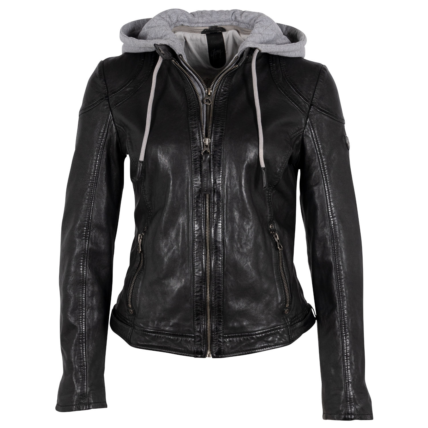 Geaca de Piele Dama Gipsy Neagra GWAnni – IMBRACAMINTE Geaca de Piele Dama Gipsy Neagra GWAnni – IMBRACAMINTE