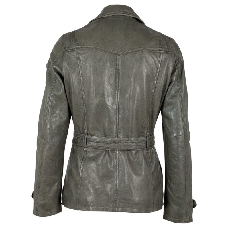 Geaca Lunga de Piele Dama Gipsy Verde GWAven – Black Friday Geaca Lunga de Piele Dama Gipsy Verde GWAven – Black Friday