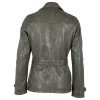 Geaca Lunga de Piele Dama Gipsy Verde GWAven – IMBRACAMINTE