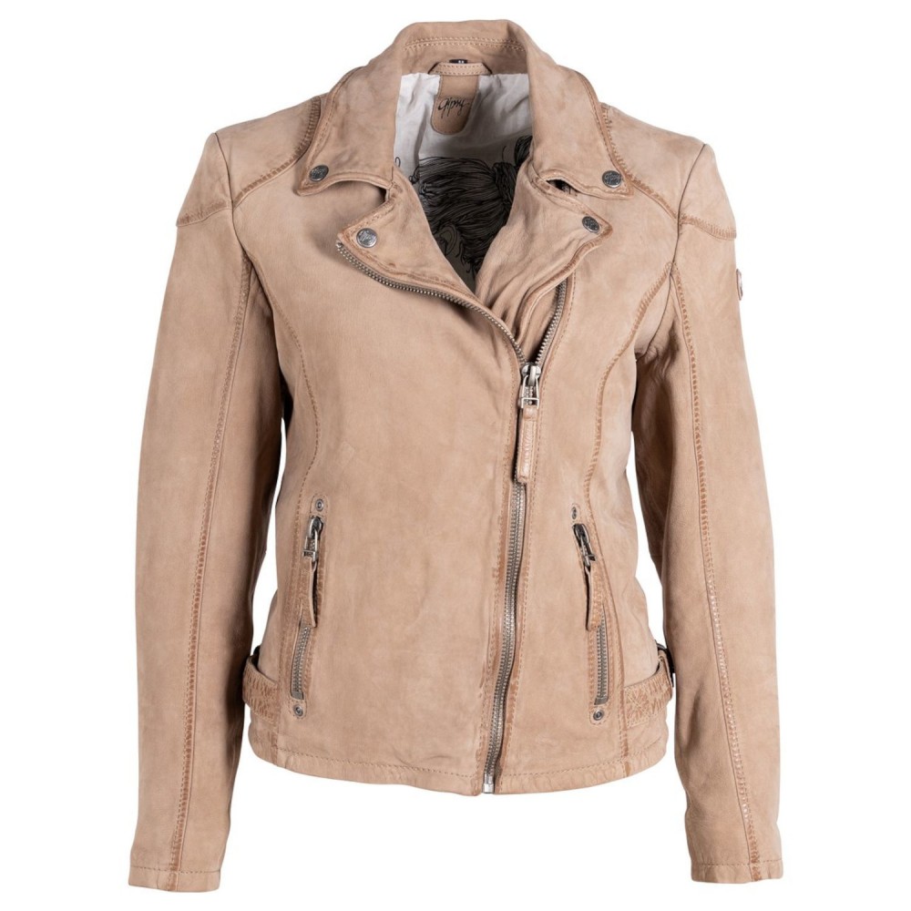 Geaca de Piele Dama Gipsy Bej GWAyla Geaca de Piele Dama Gipsy Bej GWAyla - readytowear.ro