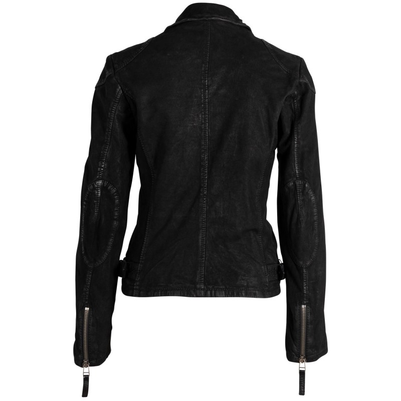 Geaca de Piele Dama Gipsy Neagra GWAyla – IMBRACAMINTE