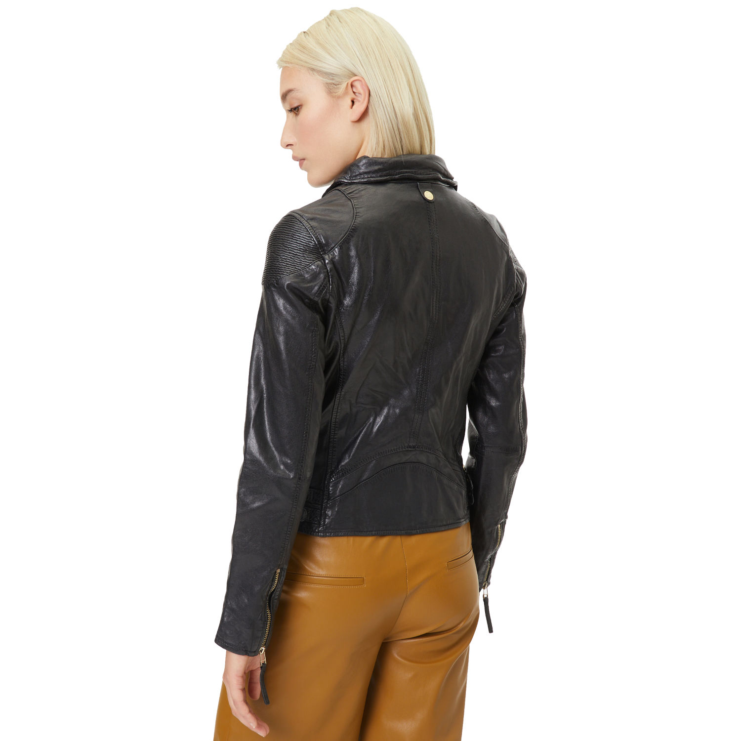Geaca de Piele Dama Gipsy Neagra GWCadiz – Black Friday