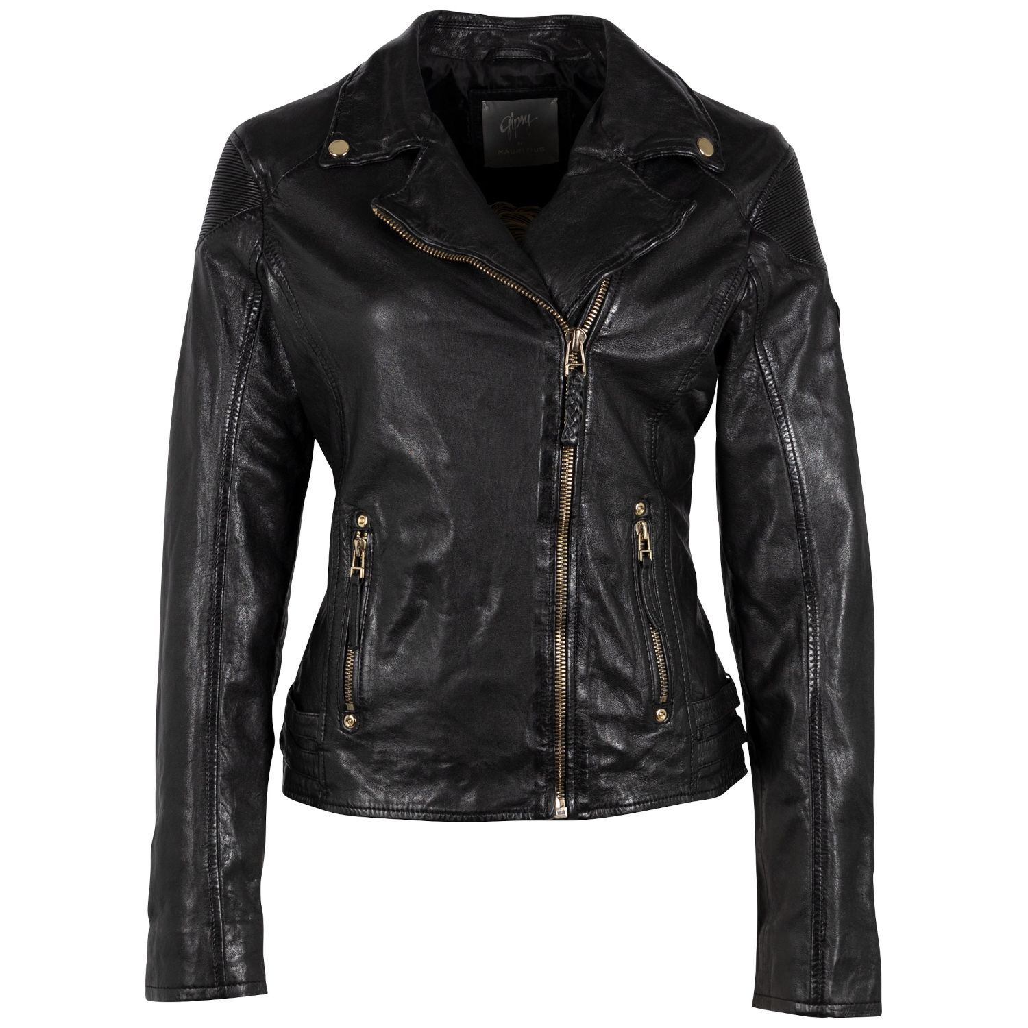 Geaca de Piele Dama Gipsy Neagra GWCadiz – Black Friday