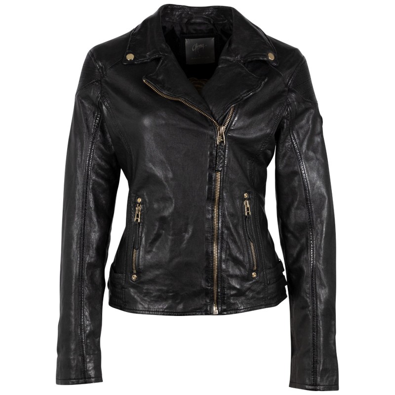 Geaca de Piele Dama Gipsy Neagra GWCadiz – Geci de Piele Geaca de Piele Dama Gipsy Neagra GWCadiz – Geci de Piele