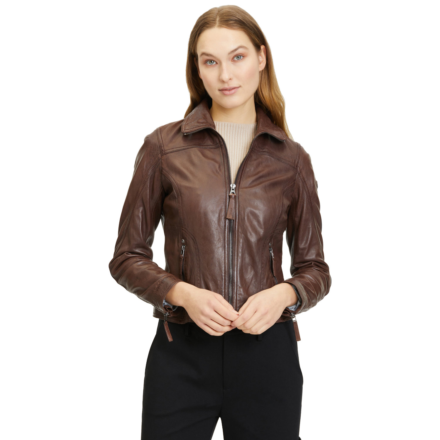 Geaca de Piele Dama Gipsy Castanie GWCaitlin – IMBRACAMINTE Geaca de Piele Dama Gipsy Castanie GWCaitlin – IMBRACAMINTE