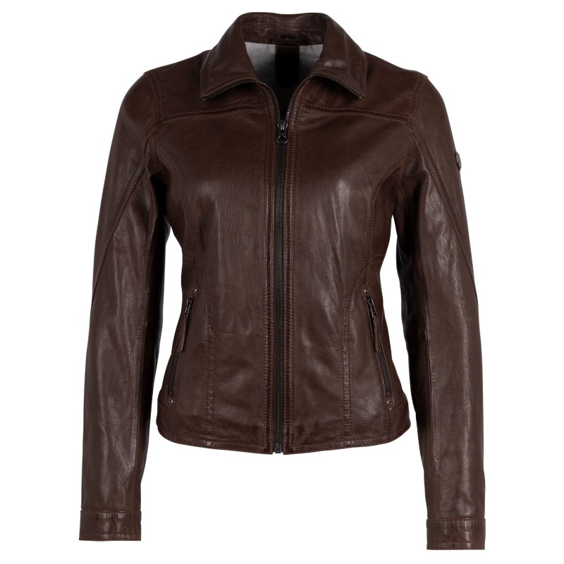 Geaca de Piele Dama Gipsy Castanie GWCaitlin – Black Friday