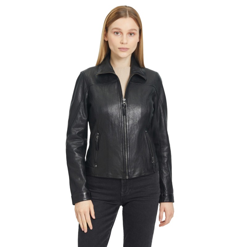 Geaca de Piele Dama Gipsy Neagra GWCaitlin – Black Friday