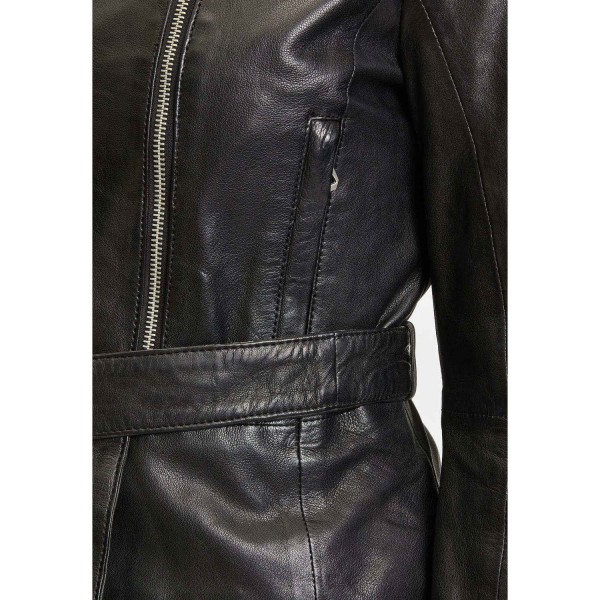 Geaca de Piele Dama Gipsy Neagra GWCamila – Black Friday — fotografia 7