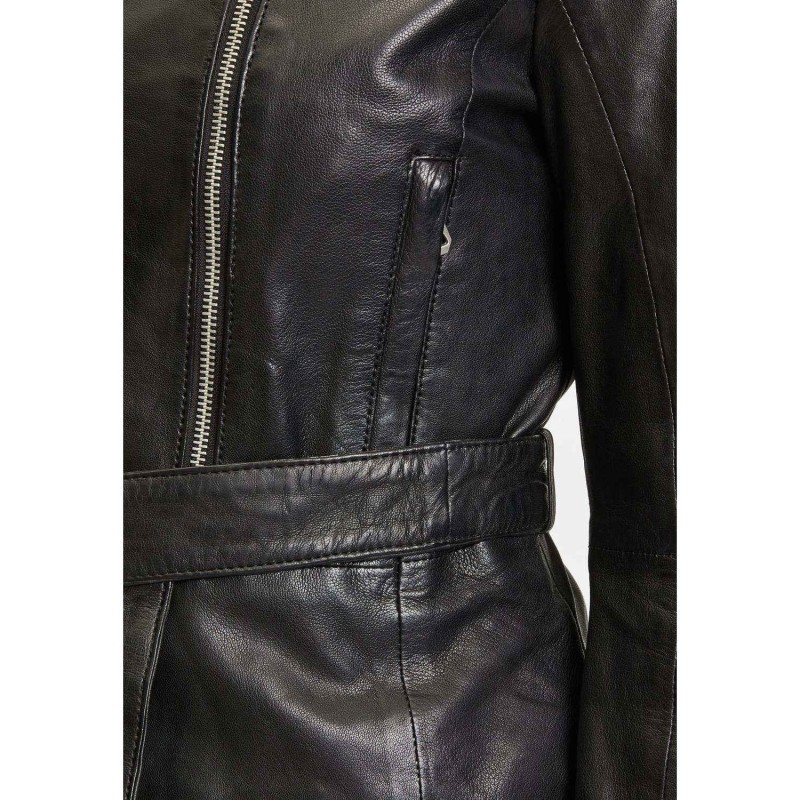 Geaca de Piele Dama Gipsy Neagra GWCamila – Black Friday